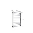 Toalheiro Térmico Cromado Aquecedor de Toalhas Inteligente Display Digital WiFi Timer