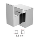 Acabamento para Registro Cromado de Gaveta/Pressão Padrão Deca