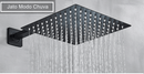 Chuveiro de Teto / Parede RainFall Monocomando Display Digital e Termostato Kit Completo