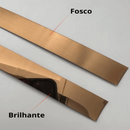 Moldura Espelhada ou Fosca Em Aço Inox Adesiva  3 metros