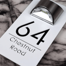 Placa Personalizada Glow Endereço Resdidencial Comercial 3D  c/ Luminaria Solar