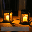 Luminária Para Jardim Solar Retrô Externa Castelo