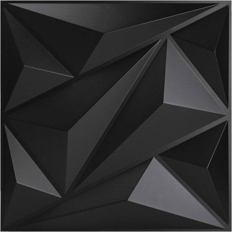 Painel de Parede Decorativo 3D com Design Diamante com 12 unidades