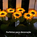 Luminária de Girassol - LED Solar à Prova d'Água