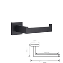 Acessórios Para Banheiro Luxury Ébano - Preto Matte