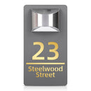 Placa Personalizada Glow Endereço Resdidencial Comercial 3D  c/ Luminaria Solar