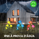 Luminária de Led Solar À Prova D'Água  Rosas