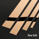 Moldura Espelhada ou Fosca Em Aço Inox Adesiva -  5 metros