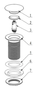 Válvula Click Aço Inox Para Cuba Rose Gold