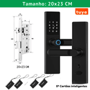 Fechadura Eletrônica Inteligente Digital Smart Tuya com Biometria, Wi-Fi
