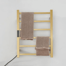 Toalheiro Térmico Smart Elegance Aço Inoxidável Display Digital WiFi Fiação Oculta/Exposta Dourado