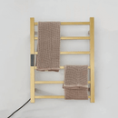 Toalheiro Térmico Smart Elegance Aço Inoxidável Display Digital WiFi Fiação Oculta/Exposta Dourado