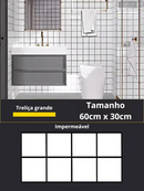 Placas Adesiva Estilo Mármore e Azulejos para Parede e Piso Revestimento Autoadesivo