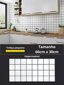 Placas Adesiva Estilo Mármore e Azulejos para Parede e Piso Revestimento Autoadesivo