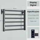 Toalheiro Térmico Termostático em Aço Inoxidável Display Digital Touch 110V / 220V