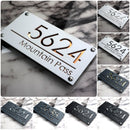 Placa Personalizada de Endereço Residencial/Comercial Elegance