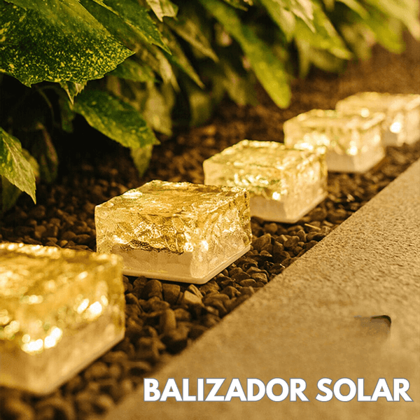 Luminária Solar em Forma de Cubo de Gelo LED