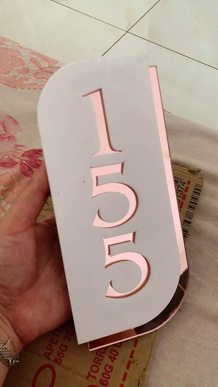Placa Personalizada Número Para Endereços Comerciais e Residenciais