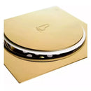 Ralo Click Dourado Inox 10x10 Cm + Porta Grelha