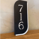 Placa Personalizada Número Para Endereços Comerciais e Residenciais
