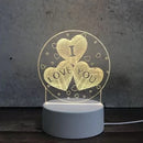 Luminária Abajur LED 3D