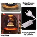 Luminária Decorativa de Mesa LED Globo 3D