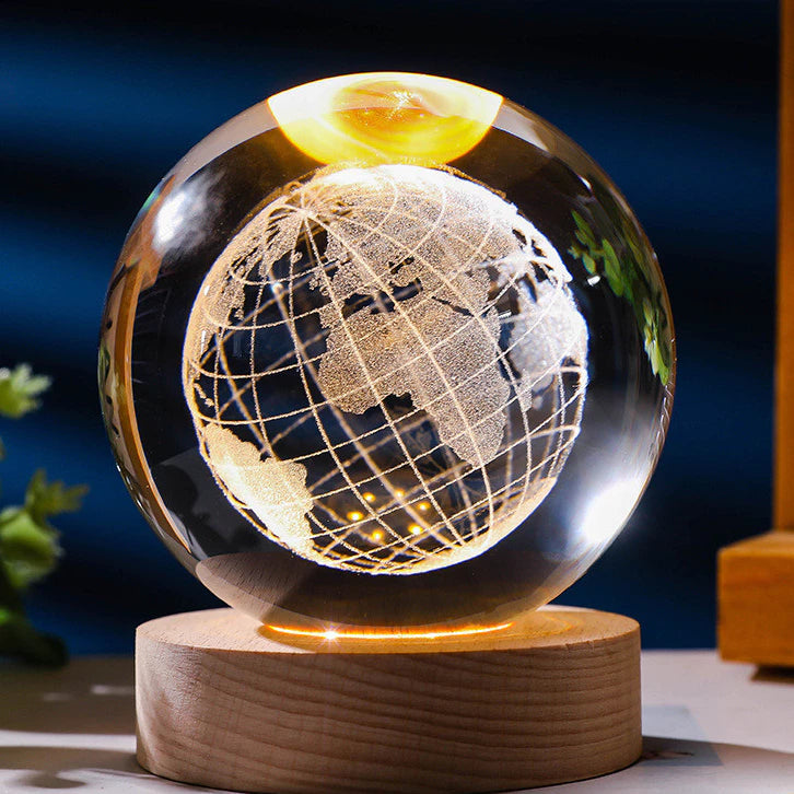 Luminária Decorativa de Mesa LED Globo 3D