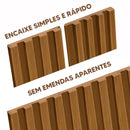 Painel Ripado MDF Alta Qualidade 0,60x14x6mm - Kit 02 Unidades