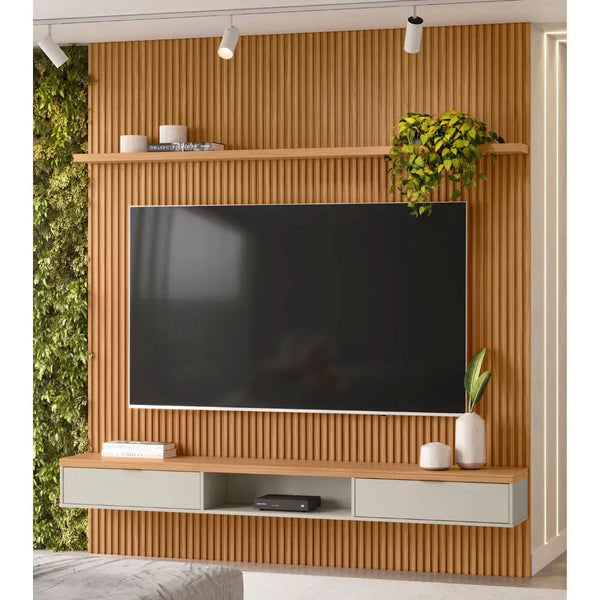 Painel Ripado MDF Alta Qualidade 0,60x14x6mm - Kit 02 Unidades
