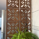 Placas Vazadas Decorativas Cobogó Imbuia MDF Kit 20 Unidades