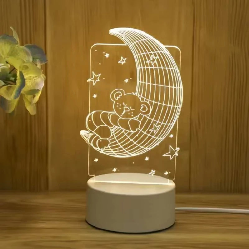 Luminária Abajur LED 3D