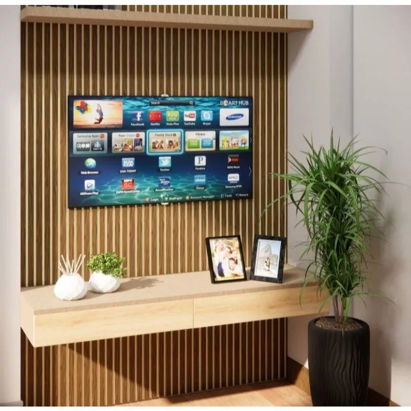 Painel Ripado MDF 45x11 Kit Com 20 / 25 / 30 / 40 / 50 / 100 Unidades
