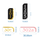 Placa Personalizada Número Para Endereços Comerciais e Residenciais