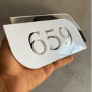 Placa Personalizada Número Para Endereços Comerciais e Residenciais