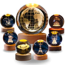 Luminária Decorativa de Mesa LED Globo 3D
