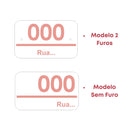 Placa de Endereço Personalizada Lux Gold