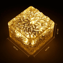 Luminária Solar em Forma de Cubo de Gelo LED