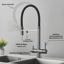 Torneira Gourmet Com Saída Para Água Filtrada Aquabella Premium
