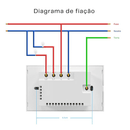 Interruptor c/ Tomada Smart Wi-Touch e Comando de Voz Tuya - Compatível com Alexa e Google Home