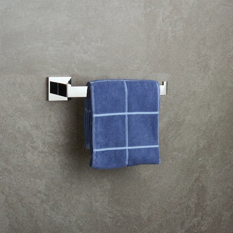 Acessórios Para Banheiro Luxury Cromado Escovado Toalheiro Duplo 50cm