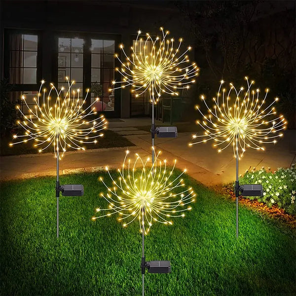 Luzes de Led Firework - Decoração de Festas e Jardins