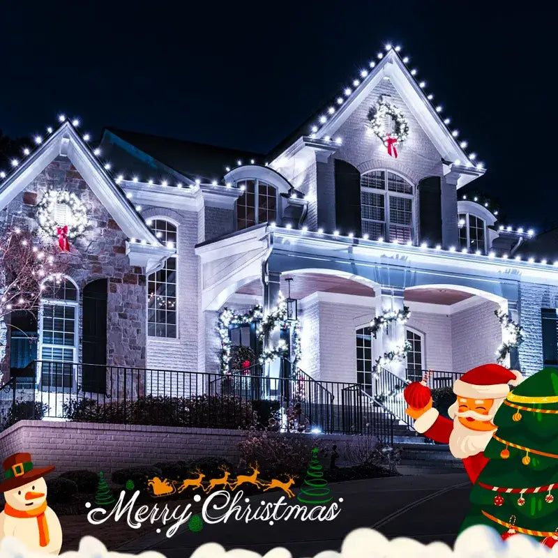 Cordão de LED Luzes de Fada c/ Carregamento Solar