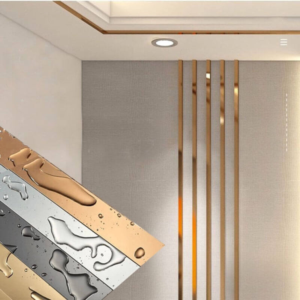 Moldura Espelhada Escovada Aço Inox