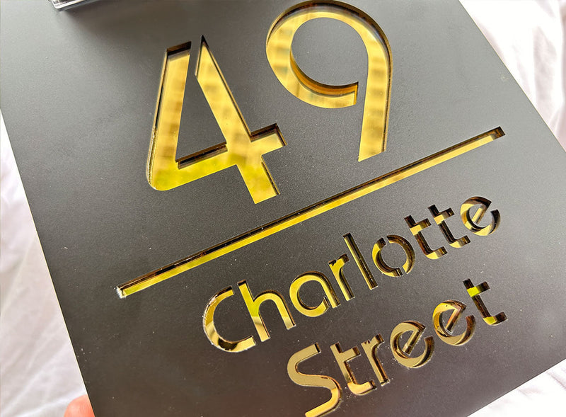 Placa Personalizada Glow Endereço Resdidencial Comercial 3D  c/ Luminaria Solar