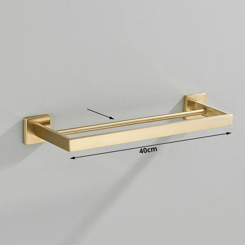 Acessórios Para Banheiro Luxury Gold Escovado