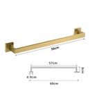 Acessórios Para Banheiro Luxury Gold Escovado