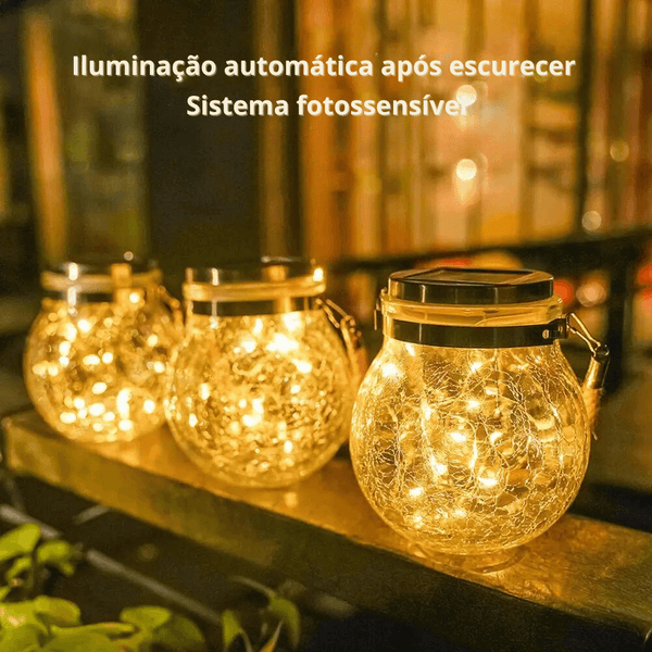 Luminária Solar Para Jardim - Solar Glow