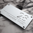 Placa Personalizada de Endereço Residencial/Comercial Elegance