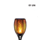 Luminária Balizadora Solar em LED - Solar Flame