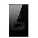 Interruptor c/ Tomada Smart Wi-Touch e Comando de Voz Tuya - Compatível com Alexa e Google Home